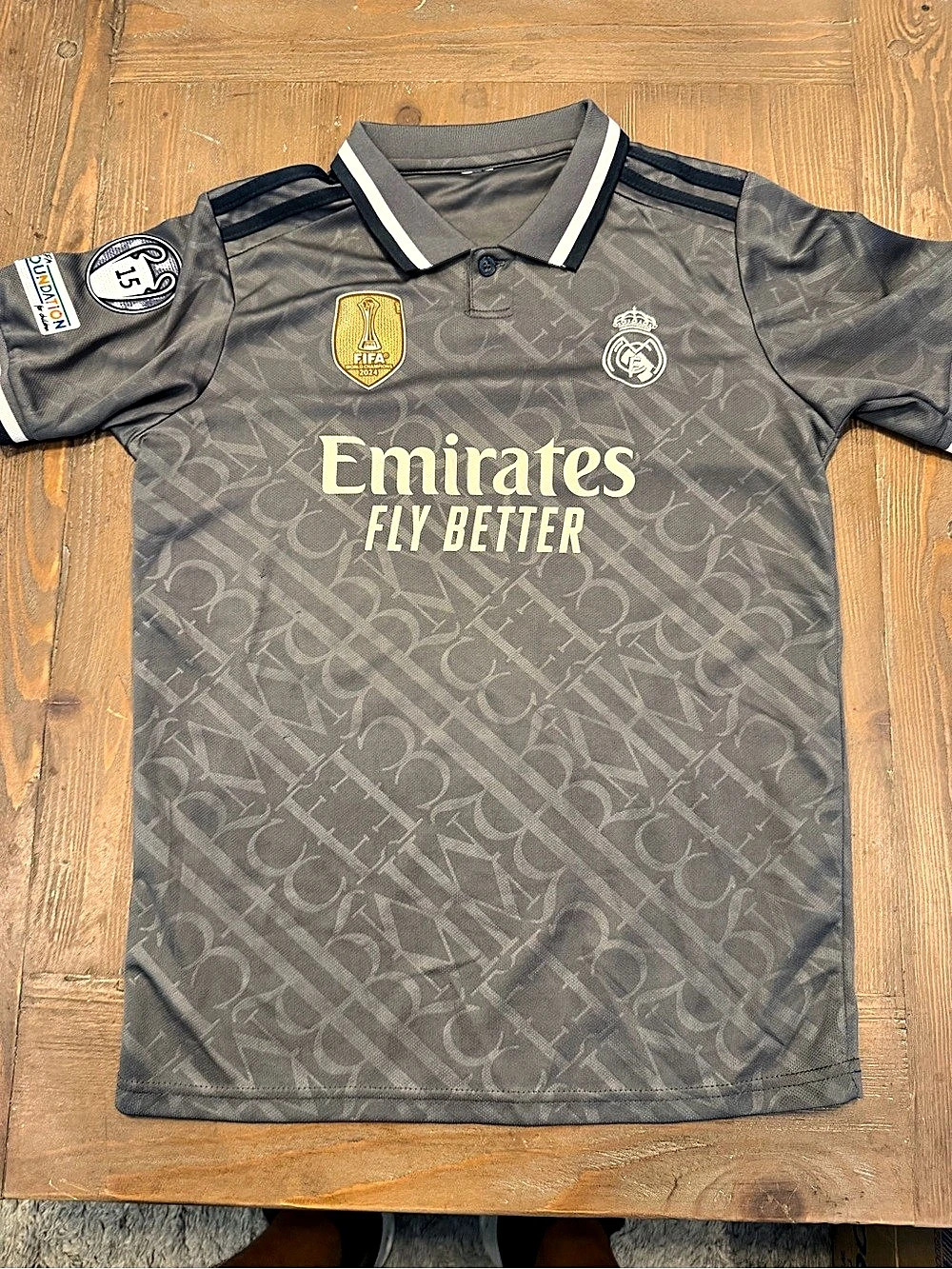 Real Madrid Real Madrid 2020/21 Third Kit Men's Gray & Black Soccer Jersey